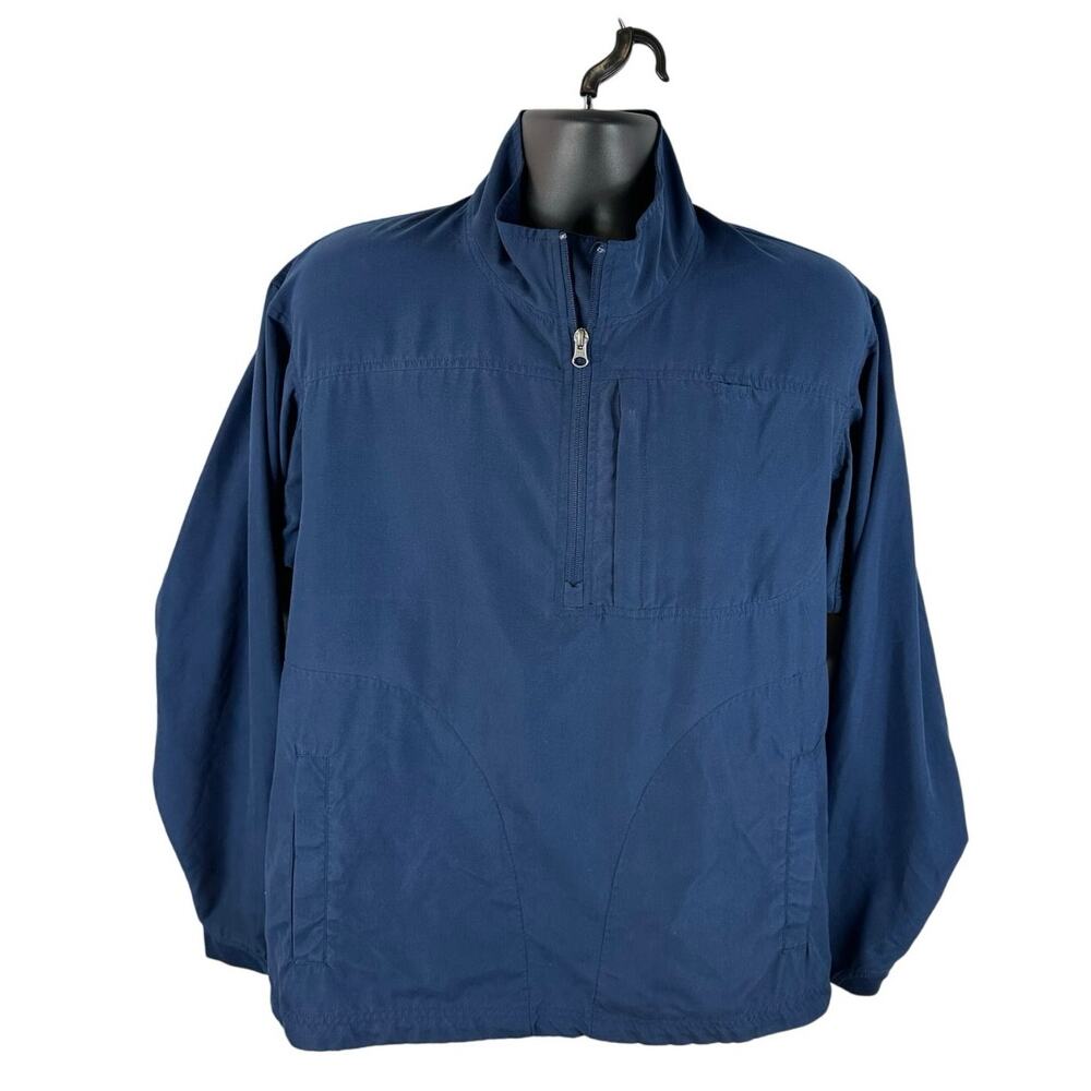 Duluth Trading Co Blue Bogey Windshirt 2.0 Medium Golf Lightweight Windbreaker